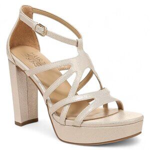 Naturalizer Neona Womens Faux Leather Heel Platform Sandals